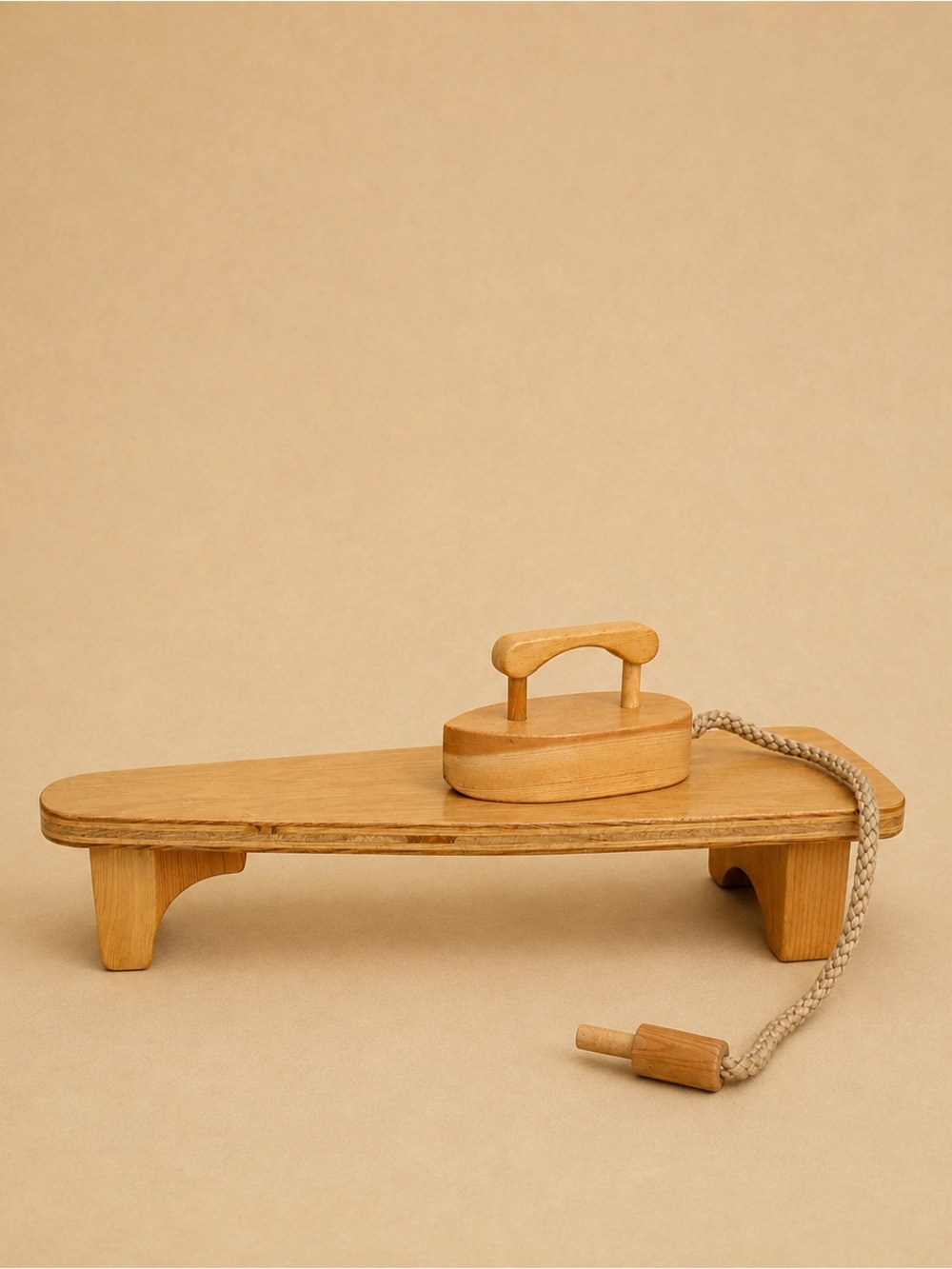 Vintage Wooden Ironing Board & Iron Set
 – Made in Canada